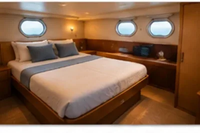 Double cabin on a liveaboard, used when comparing accommodation and cabin options