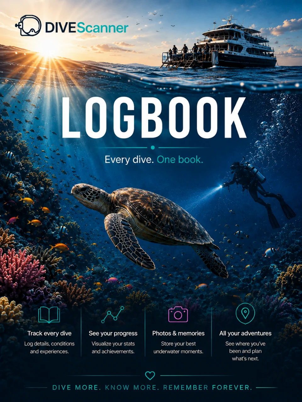 DiveScanner online dive logbook cover